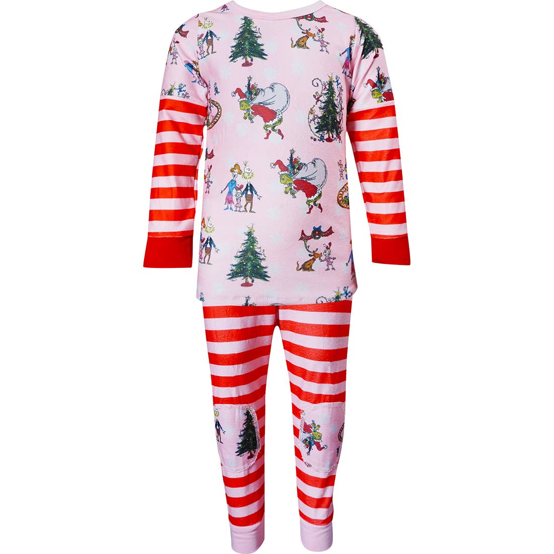 Angeline Kids - Vendita all'ingrosso Completo pigiama - Bambini - Set da 2 pigiami ispirati a Grinch per ragazze, motivo natalizio