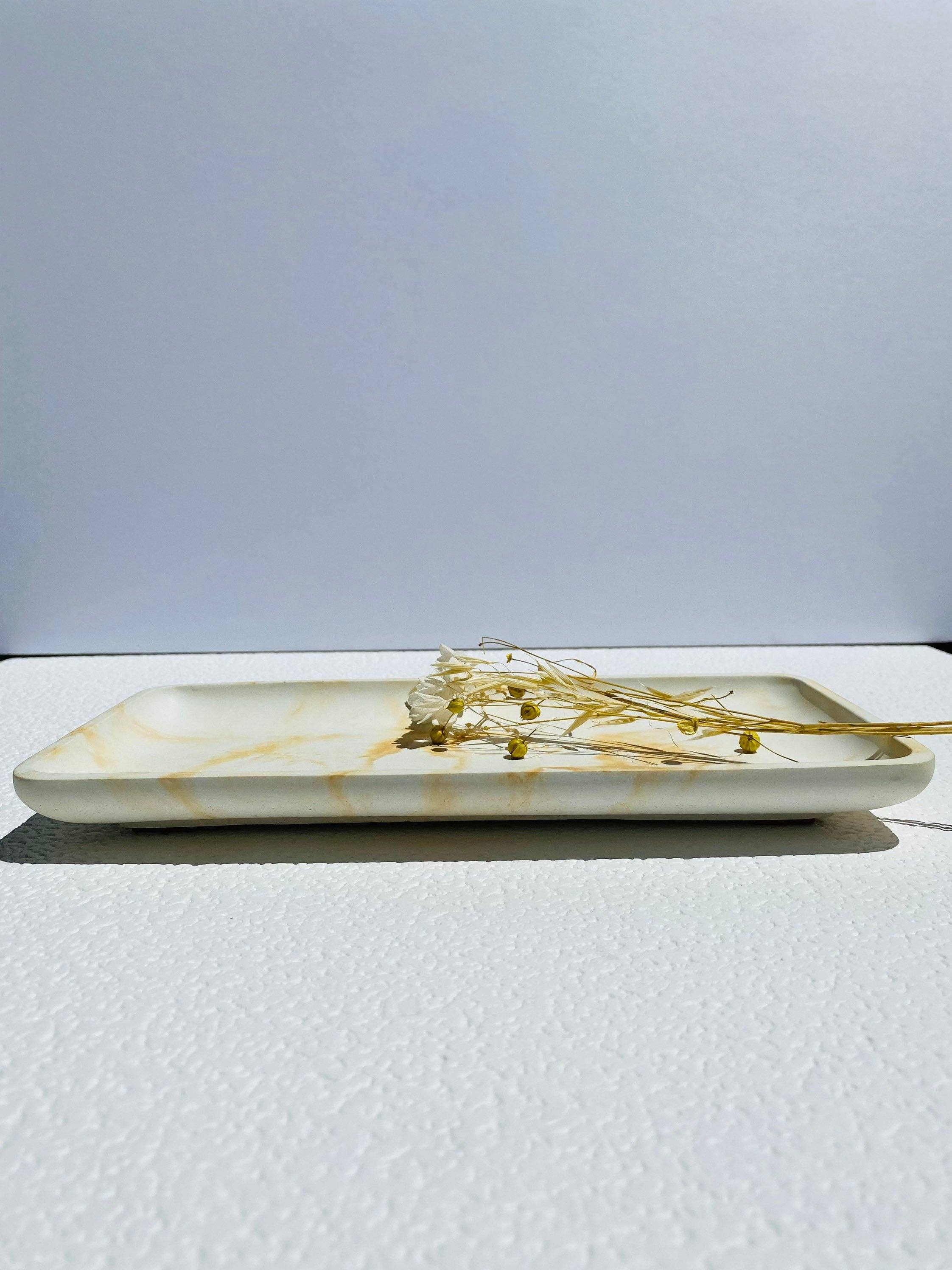 Fancy Concrete - Wholesale Decorative Tray - Rectangle Decorative Tray | Vanity Tray | Concrete Tray2