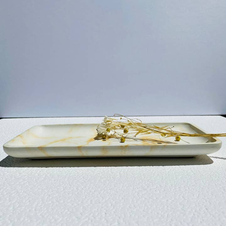 Fancy Concrete - Wholesale Decorative Tray - Rectangle Decorative Tray | Vanity Tray | Concrete Tray2