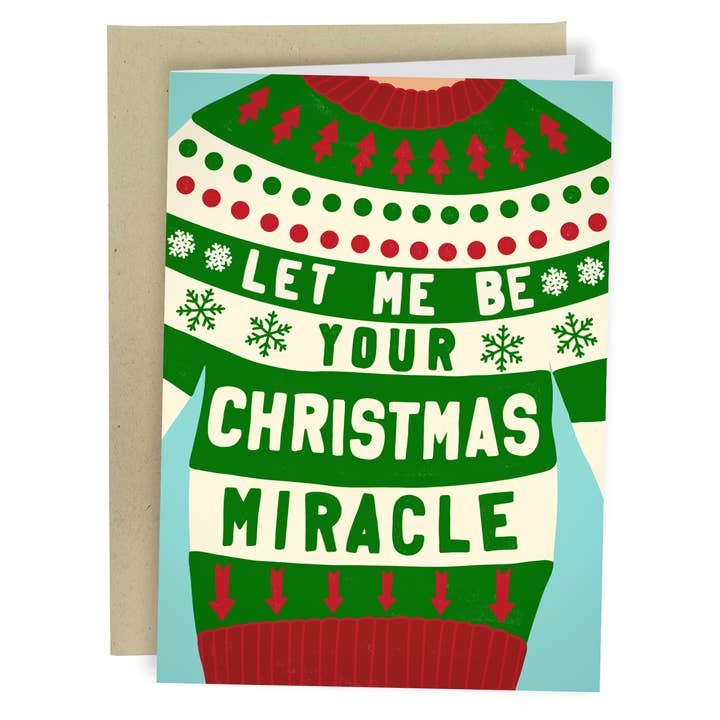 Sleazy Greetings - Wholesale Christmas card - Christmas Miracle