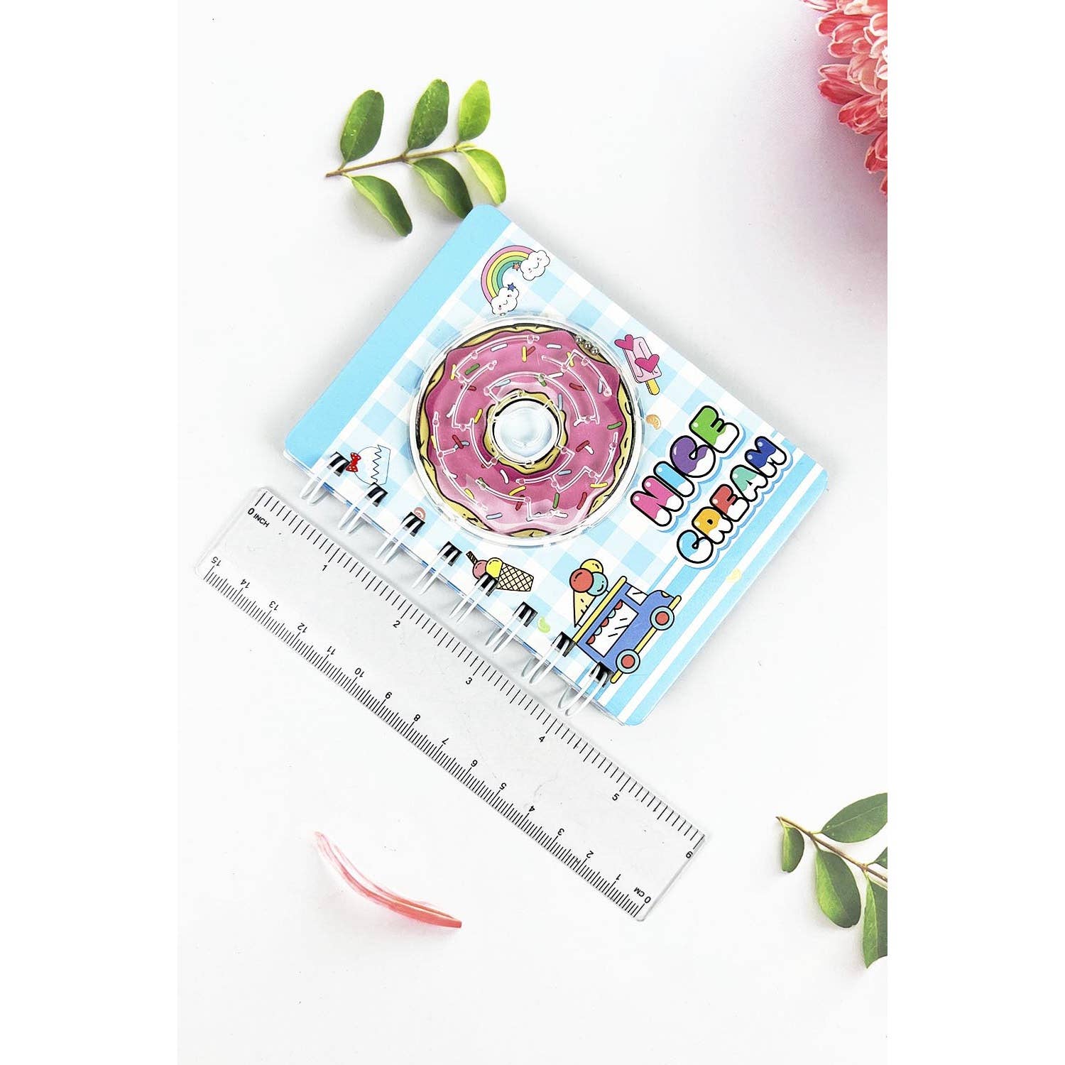 ASSORTED MINI NOTE BOOK OF DONUT ICE CREAM FRUIT PRINT WITH GAME
 for wholesale on Faire1