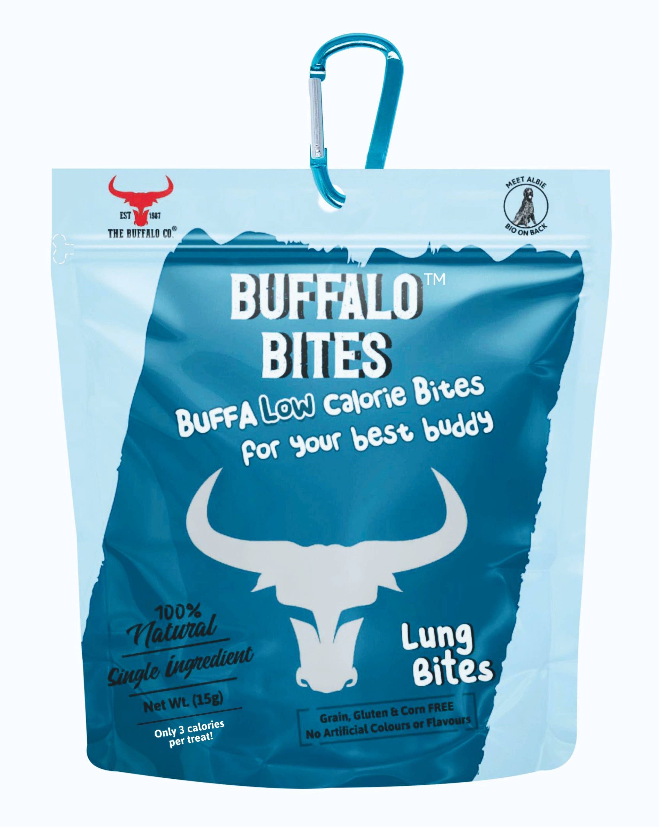 The Buffalo Co. – wholesale Pet treats – Dog – Lung Bites- Buffalo Bite Training Treats