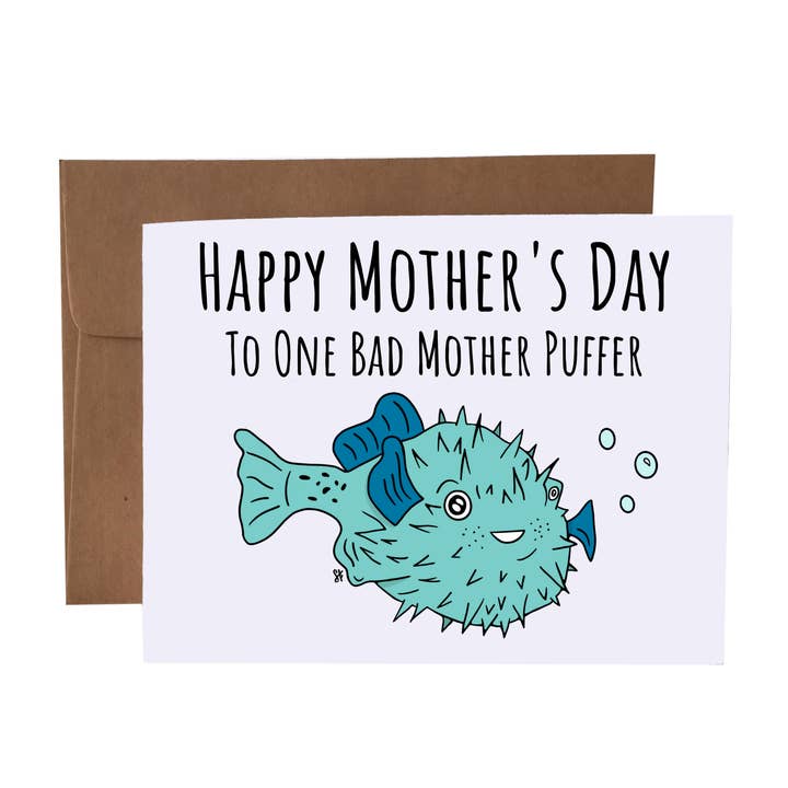 SKP ink - Wholesale Mother's Day Card - Happy Mother's Day To One Bad Mother Puffer | Pun Card