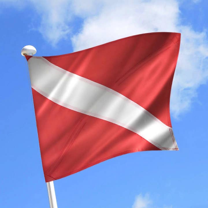 Big Blue by Roland St John – wholesale Signet ring – Scuba Diver Ring Sterling Silver- Dive Flag Ring for Men and Women5