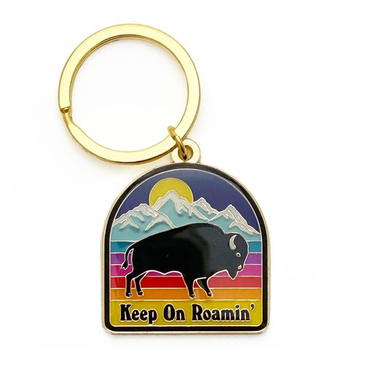 Bison Keychain for wholesale by Lucky Horse Press