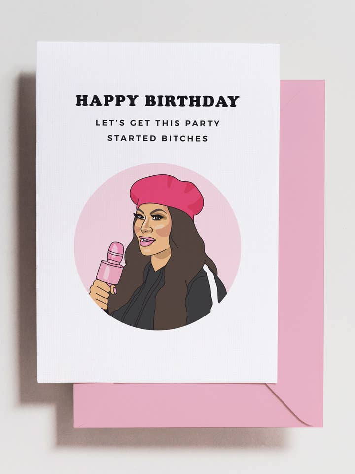 Jen Shah födelsedagskort för wholesale av Haven Print Co.