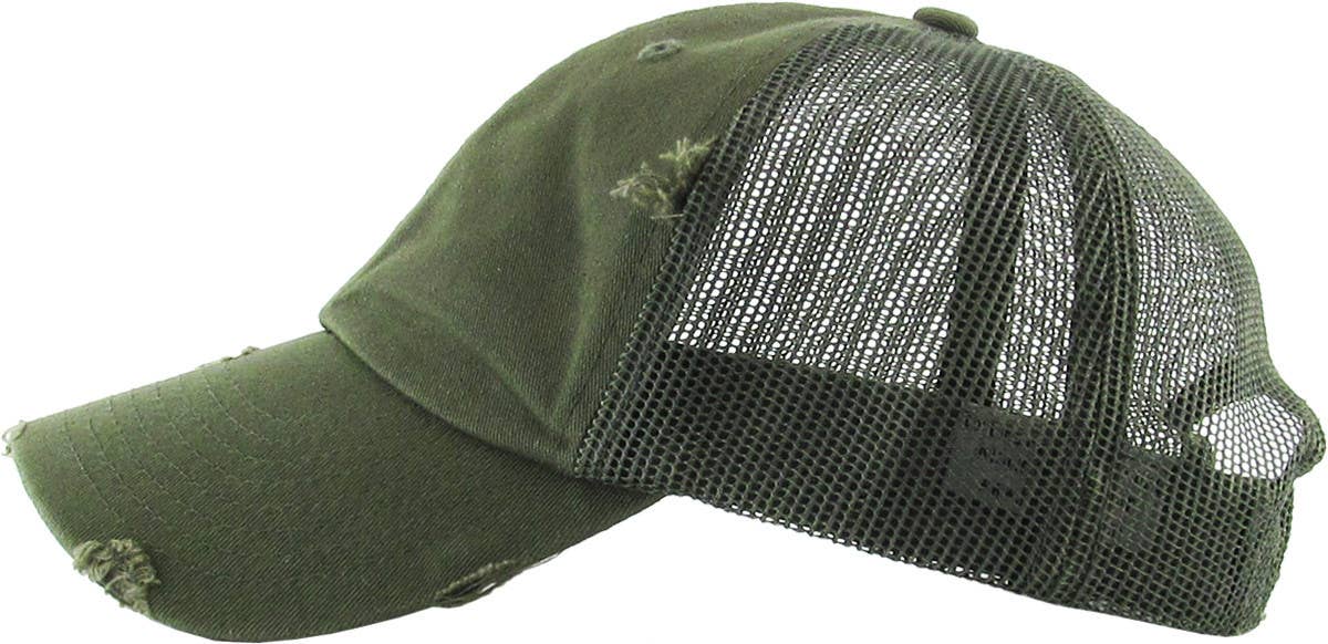 KBETHOS – Großhandel Basecap – Unisex – Vintage-Trucker-Cap mit Mesh-Einsätzen34