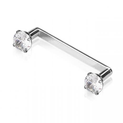 CRAVE - Vente Boucles d'oreille uniques - BARRE DE BASE À SURFACE PLANE DE BASE EN TITANE CUBIQUE DE QUALITÉ IMPLANTAIRE1