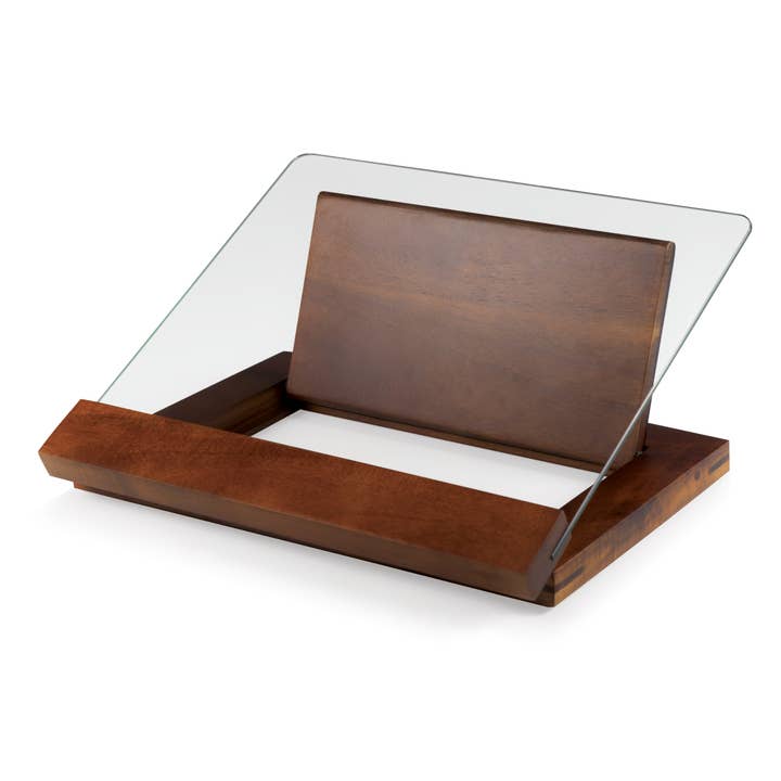 Picnic Time Family of Brands - Wholesale Book Stand - Fabio Viviani - Prodigio Cookbook Stand with Tempered Glass