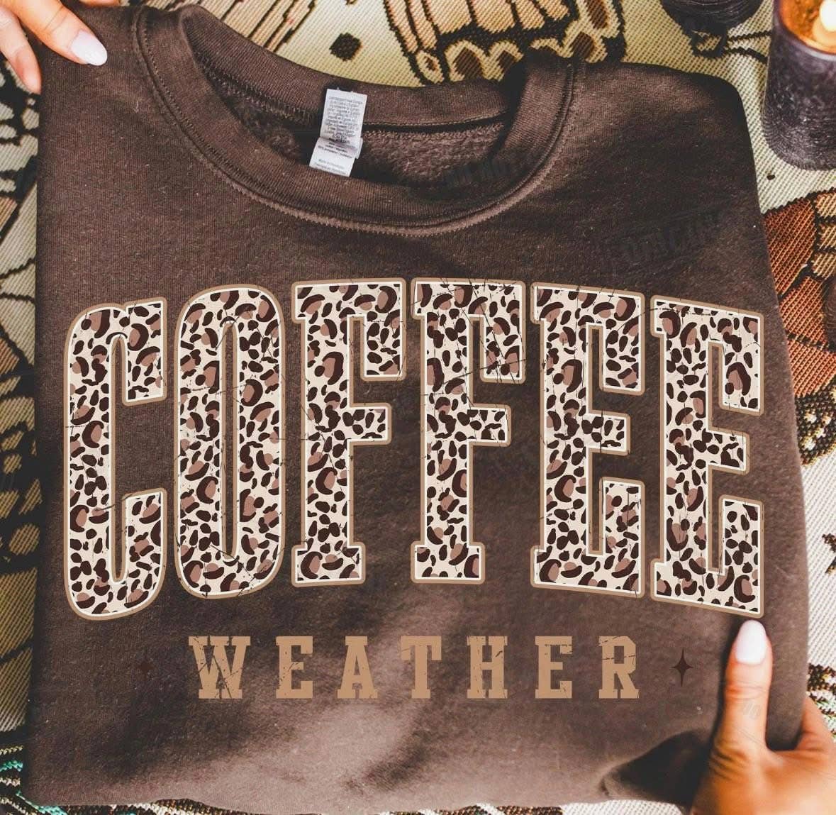 Downtown Darling Wholesale - Wholesale Graphic Sweatshirt - Women's - Coffee Weather Sweatshirt 0
