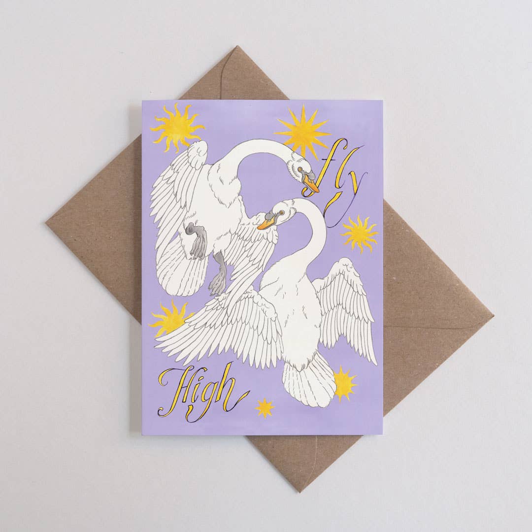 Printer Johnson Ltd - Wholesale Everyday Greeting Card - Fly High | Everyday greetings card | Good luck0