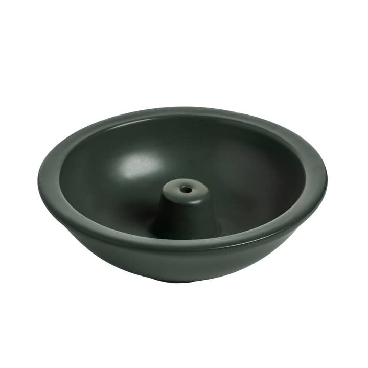 Murphy's Naturals - Wholesale Incense Holder - Stoneware Incense Stick Holder, Forest Green - Case of 6