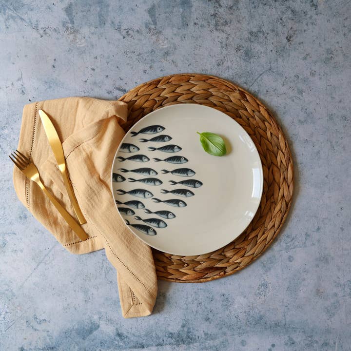 Novastyl - Wholesale Dinner Plate - PESCARE flat plate 26.5cm in porcelain4