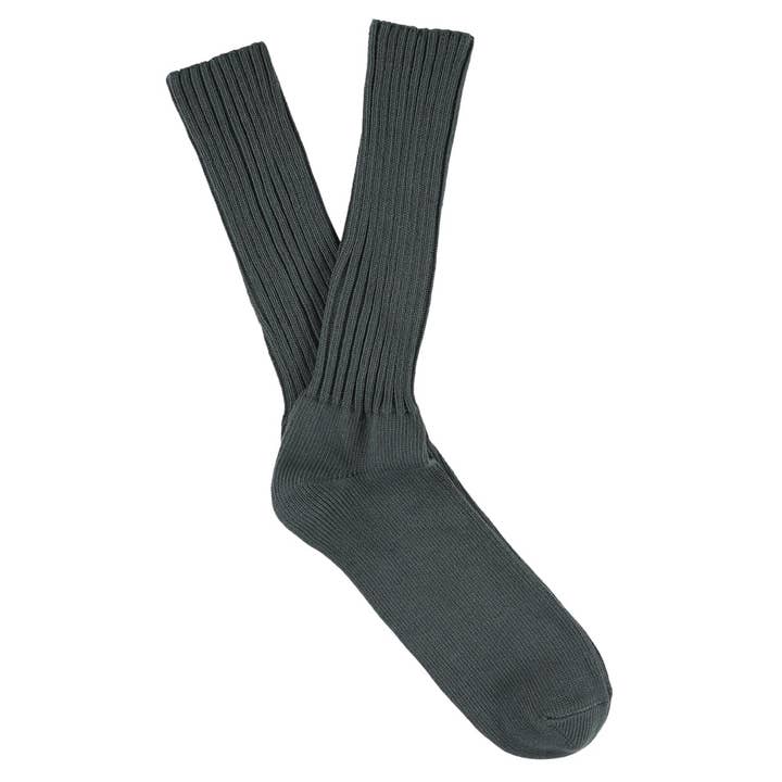 Herren-Crewsocken - Blau Grau für den Großhandel von ESCUYER