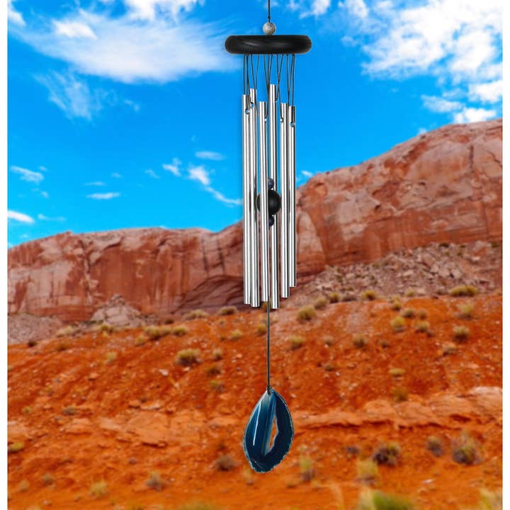 Woodstock Chimes - Wholesale Wind Chime - Woodstock Agate Chime™ - Small, Blue1