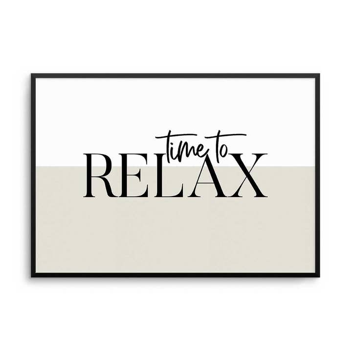 Time To Relax Print for wholesale by D'LUXE PRINTS