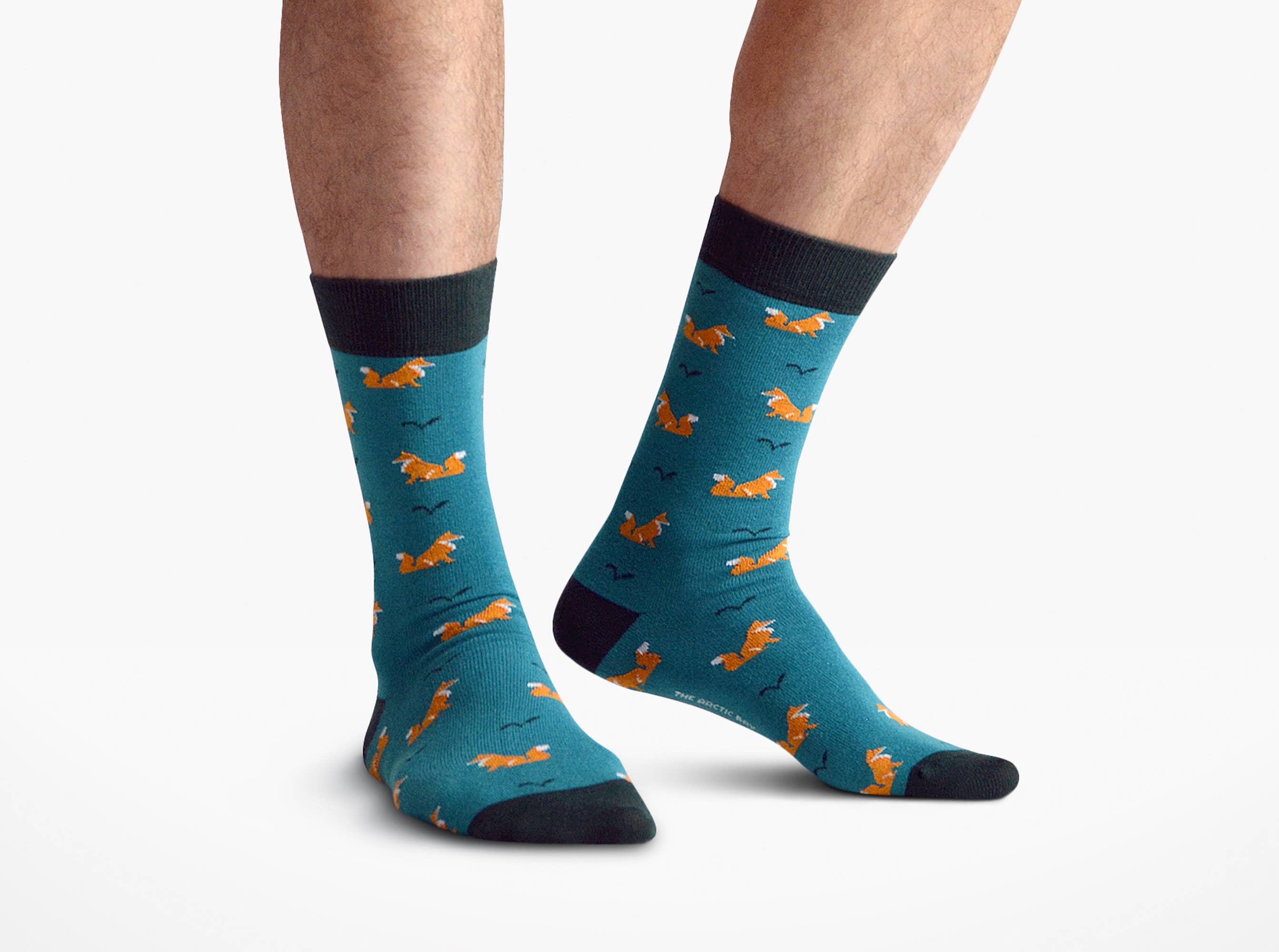 The arctic bay - Wholesale Socks - Unisex - Socks Fox Greenish blue2