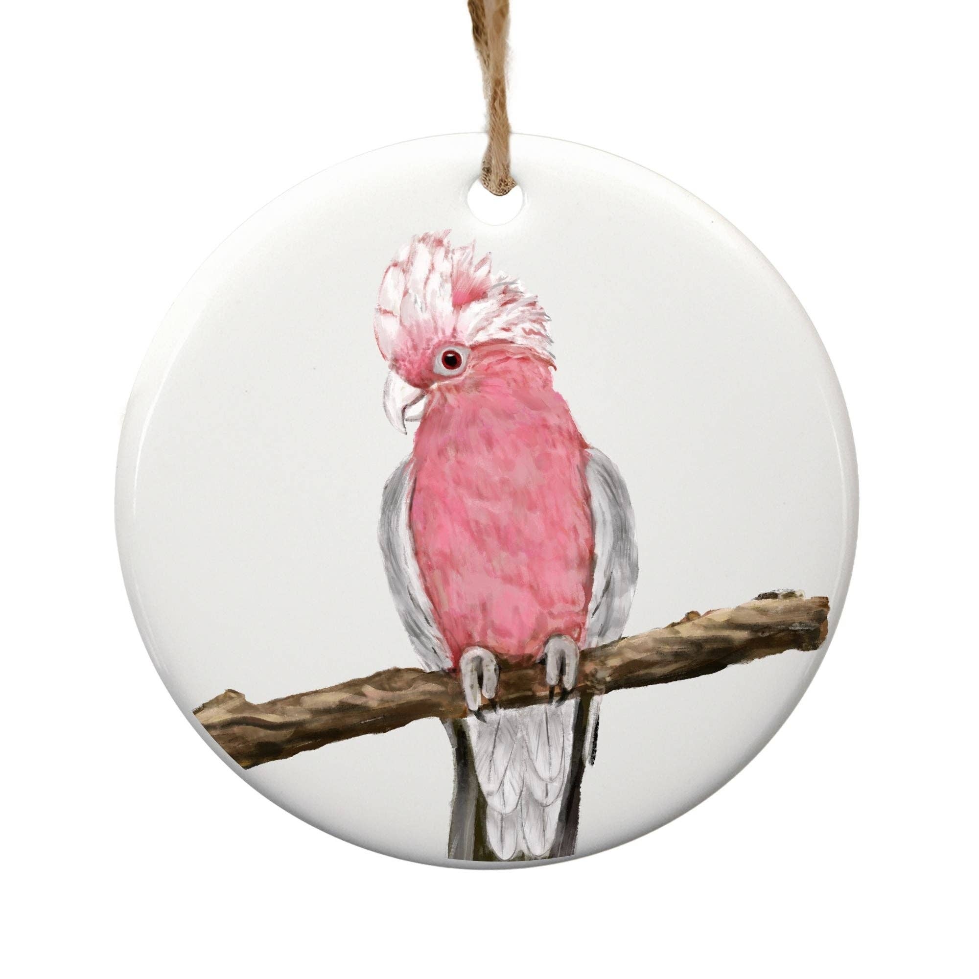 MerikaArt - Wholesale Ornament - Galah Cockatoo Ceramic Ornament
