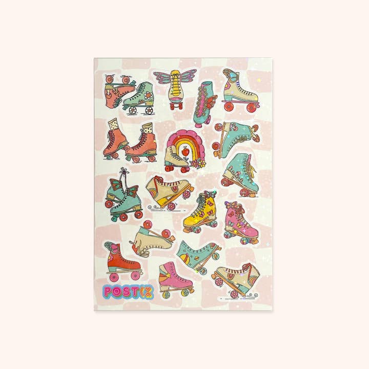 Postix Sticker Club US - Wholesale Sticker - Roller Daze Hologram Sticker Sheet