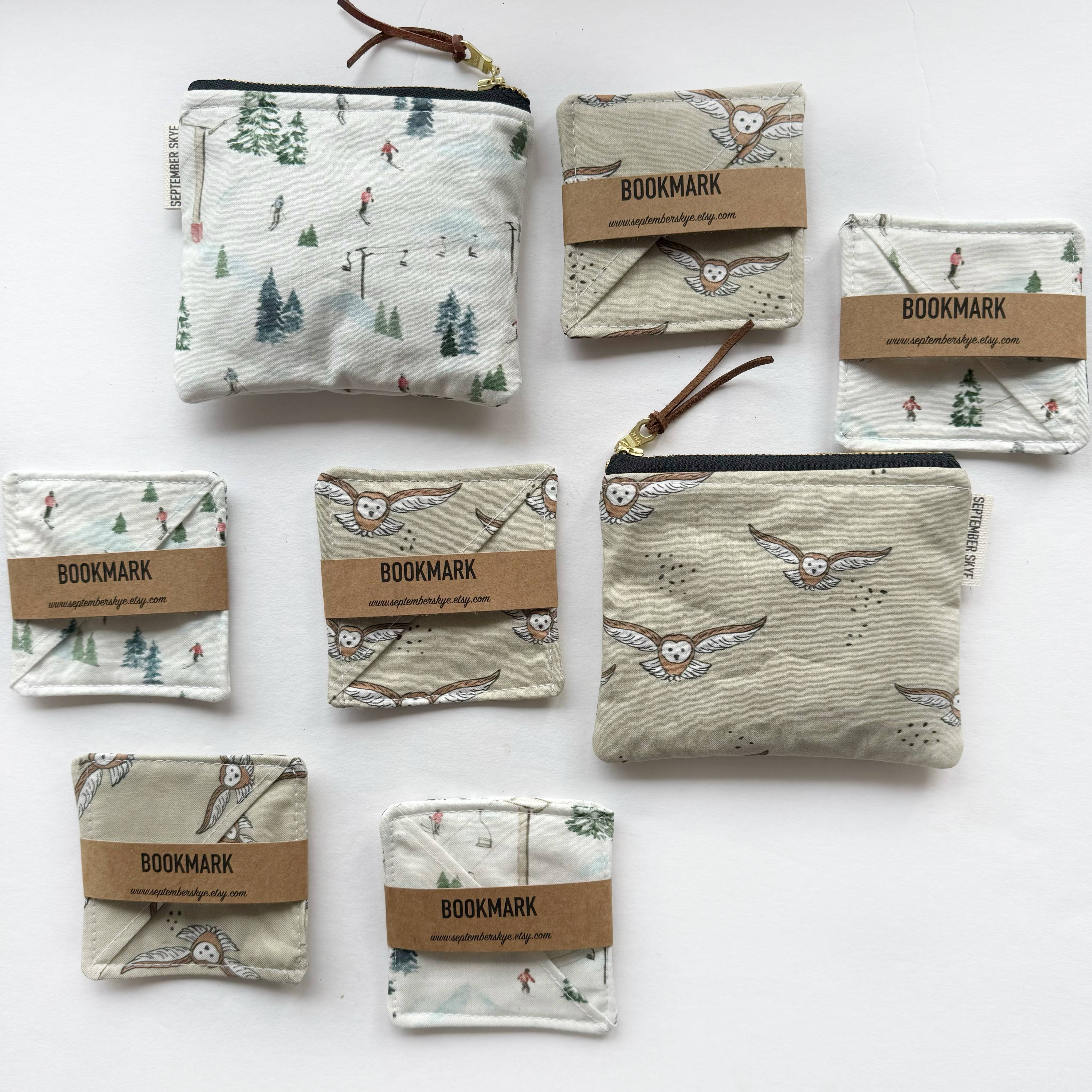 September Skye Bags & Accessories - Wholesale Pouch - Women's - Small square pouch in white winter ski slopes1