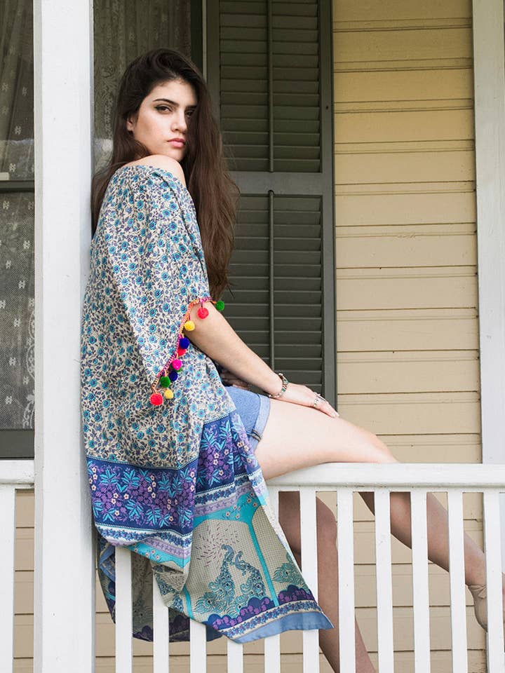 Quimono Jaypore Royale por atacado de Sivalya