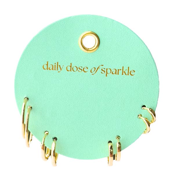 GULDBELAGT ØRERINGESÆT for engroshandel hos Charmed By The Crowns