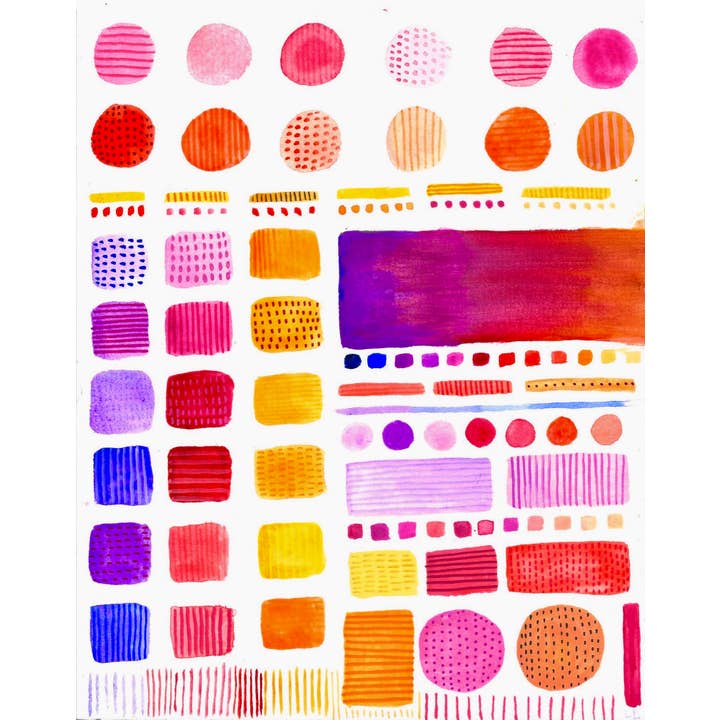 kunstdruk met een warm kleurenspectrum voor wholesale door Desert Bunni