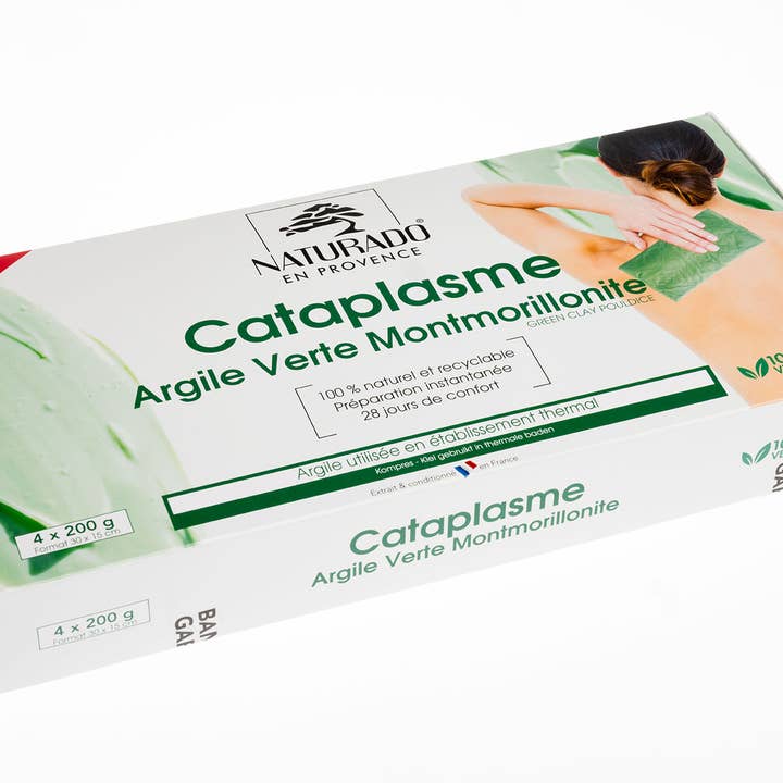 NATURADO EN PROVENCE – wholesale Läkande salva/balsam/kräm – Cure Omslag Grön lera Montmorillonit 4 x 200 g0