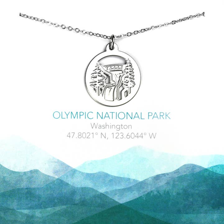 Collar del Parque Nacional Olímpico (Cascadas Sol Duc) para venta al por mayor de Melissa Lew