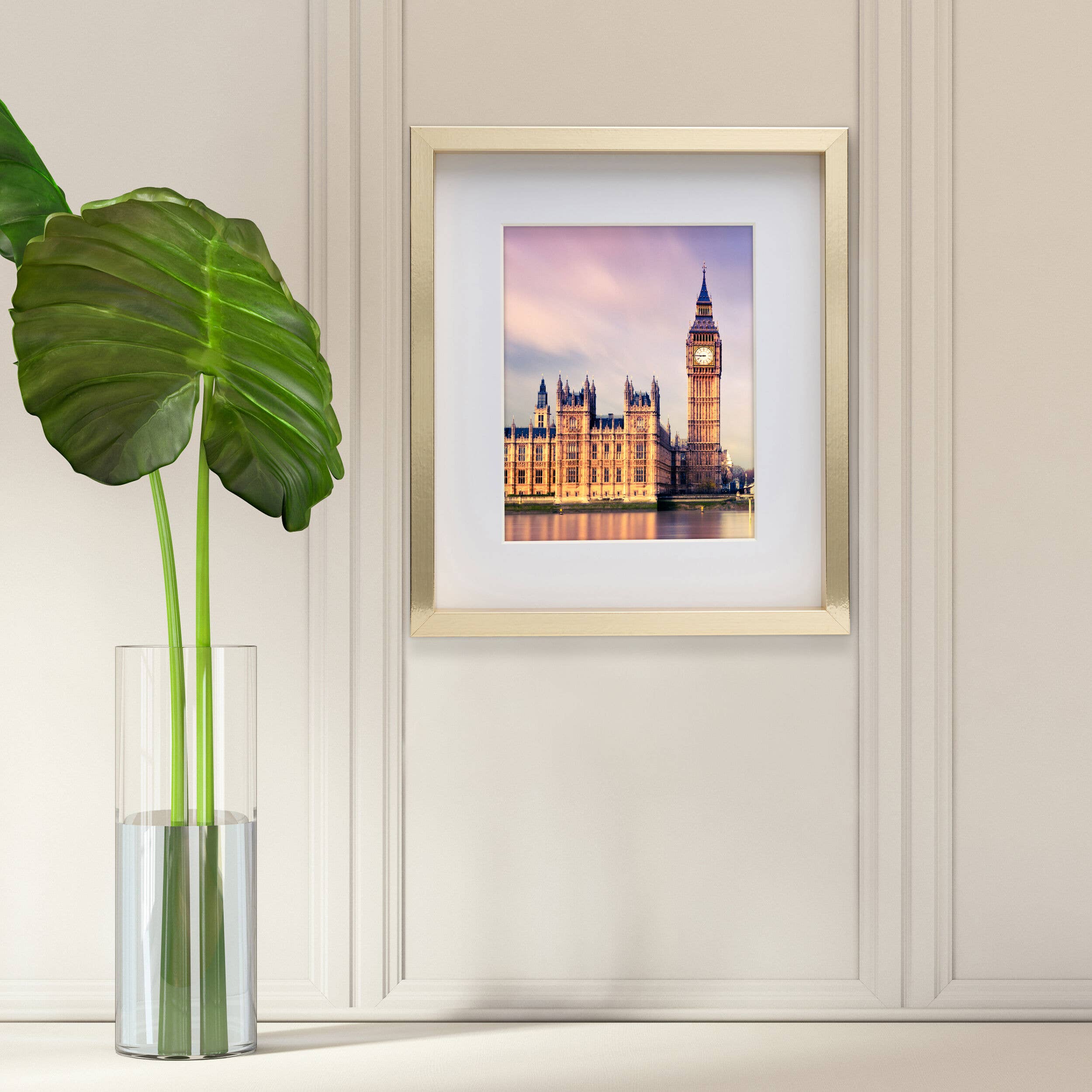 Mikasa 11x14in Gold MDF Portrait Frame 11x14 matted 8x10 for wholesale on Faire4