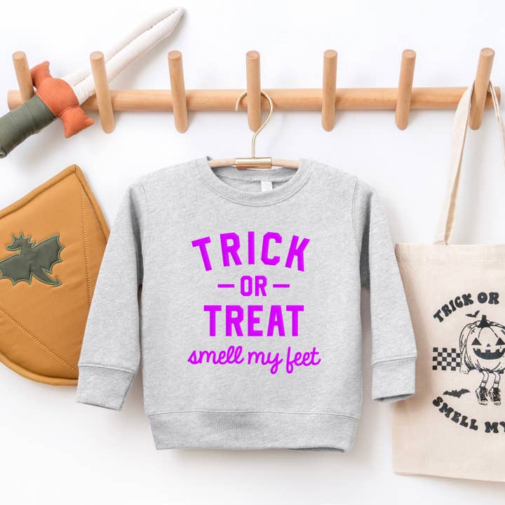 Smell My Feet Puff Print | Toddler Graphic Sweatshirt for wholesale by The Juniper Shop Wholesale