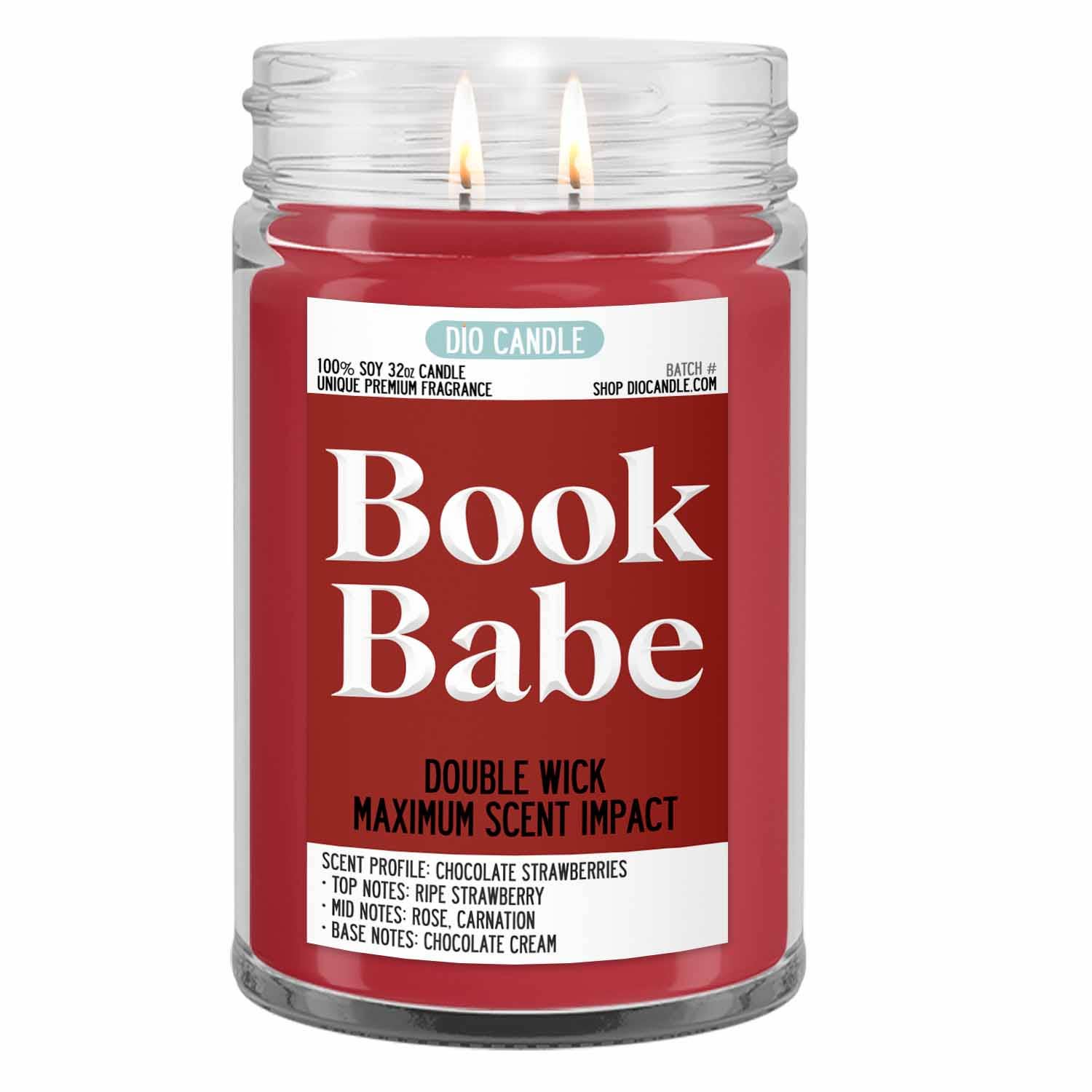 Dio Candle Company – wholesale Jar/filled candle – Book Babe Candle1