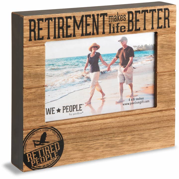 Pavilion - Wholesale Picture Frame - Retired People - 6.75" x 7.5" Frame (Holds 4" x 6" photo)
