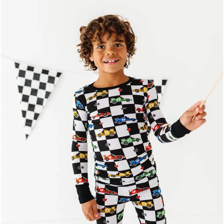 Kiki + Lulu - Venta al por mayor Conjunto de pijama - Niños - Pijamas para niños de coches de carreras