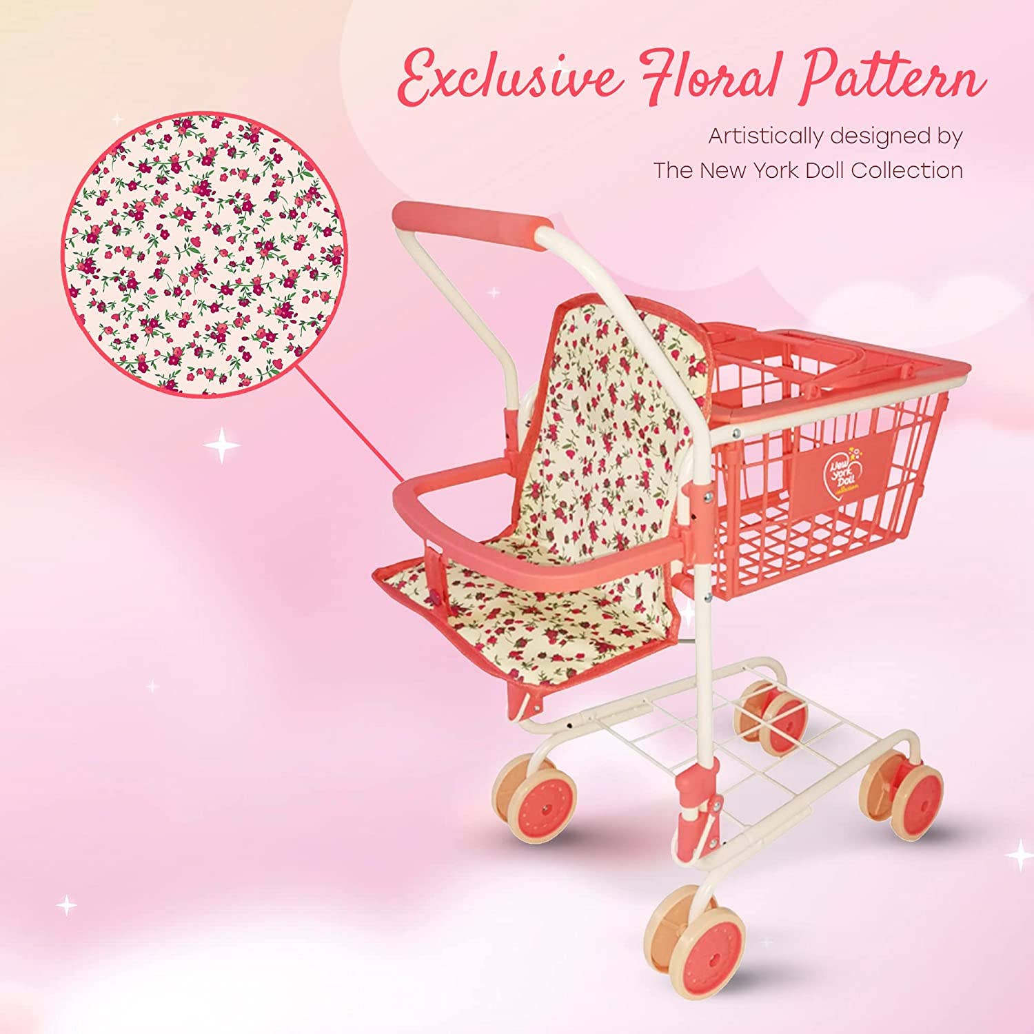 The New York Doll Collection - Wholesale Toy Set - Kids - Toy Shopping Cart - Includes Food9