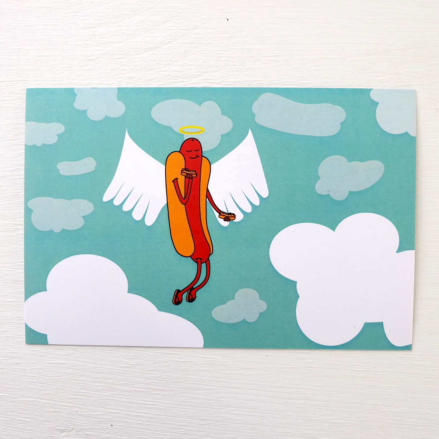 Haha Hot Dogs - Vendita all'ingrosso Cartoline - Cartolina - Hot Dog Angel1