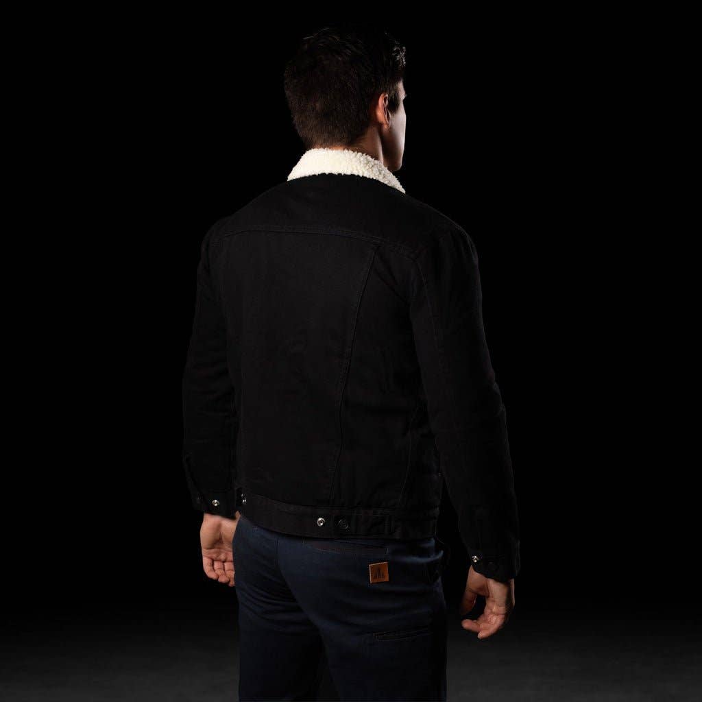 BAD WORKWEAR – Engroshandel Denimjakke - Herre – BAD denim sherpa-jakke9