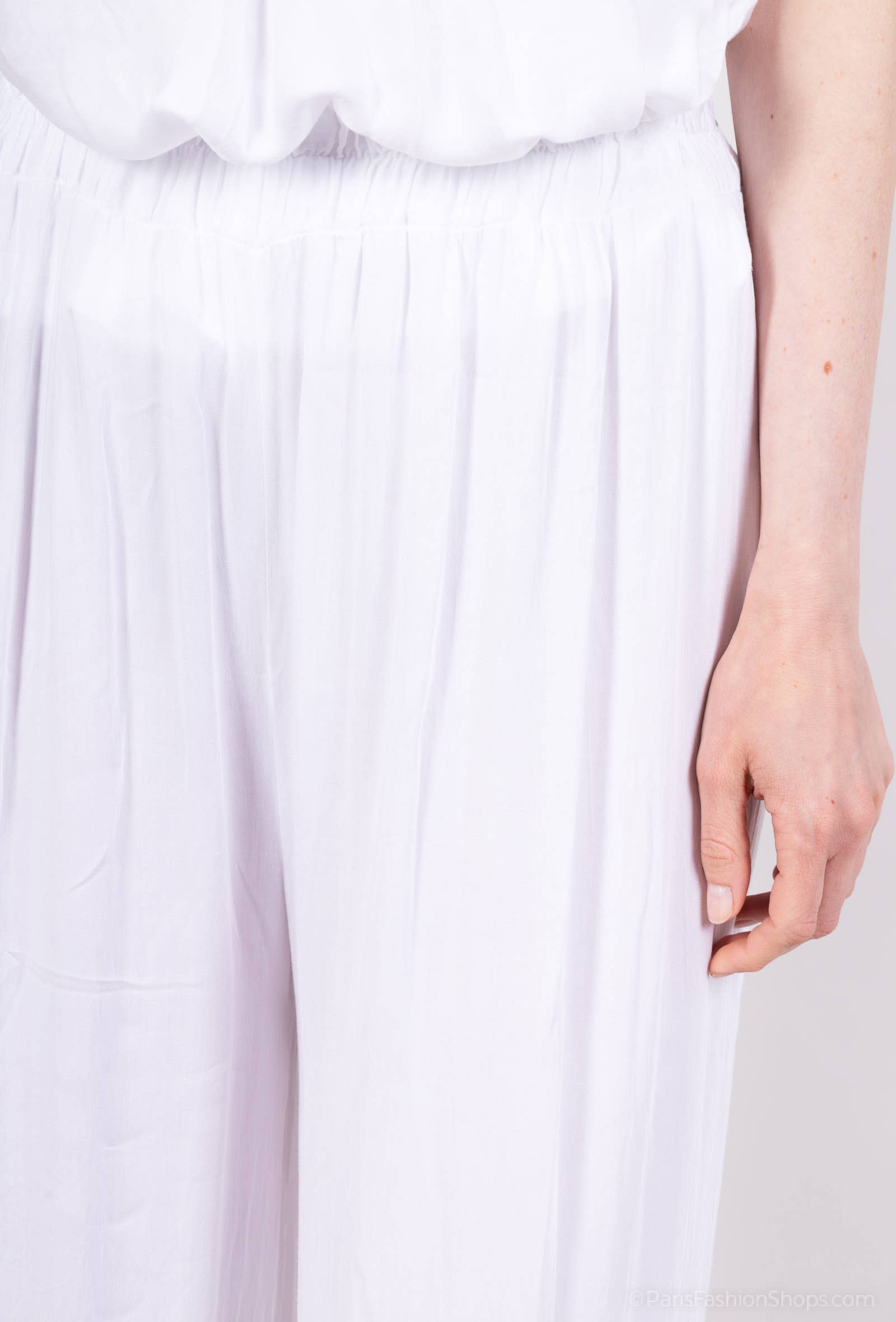 L'Emotion – wholesale Pants – Women's – Wide Fluid Pants with Elastic Waist 100% Viscose4