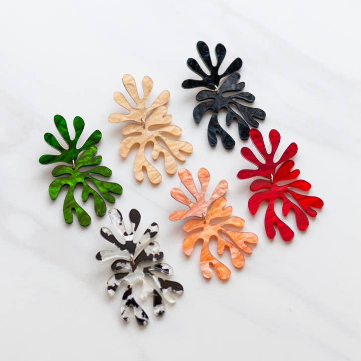 Moon-Seed - Wholesale Dangle Earrings - Matisse No.4 - Acrylic Lightweight Statement Earrings14