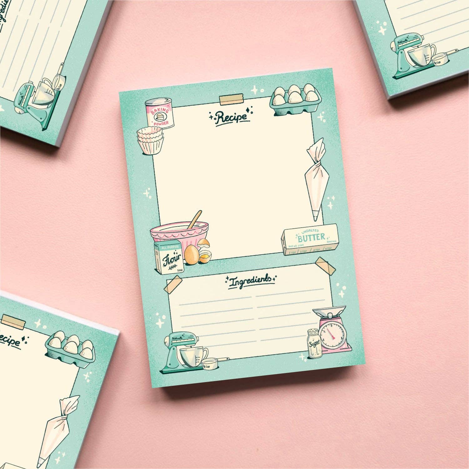 Eve Anderson Draws – wholesale Notepad – Recipe Planner Notepad - A6