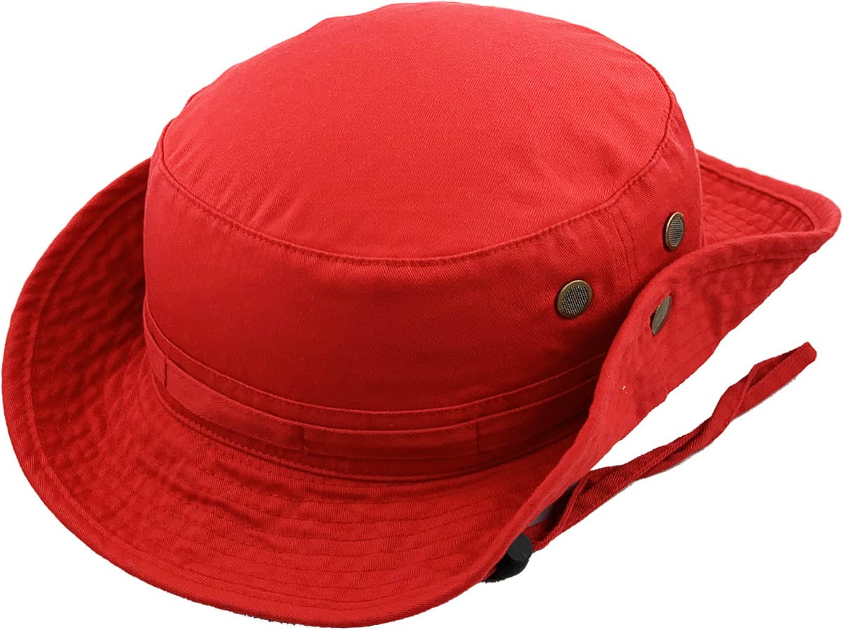 KBETHOS - Wholesale Bucket hat – Unisex - Solid Boonie Hat With String (Fitted)57
