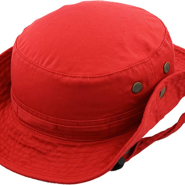 KBETHOS - Wholesale Bucket hat – Unisex - Solid Boonie Hat With String (Fitted)57