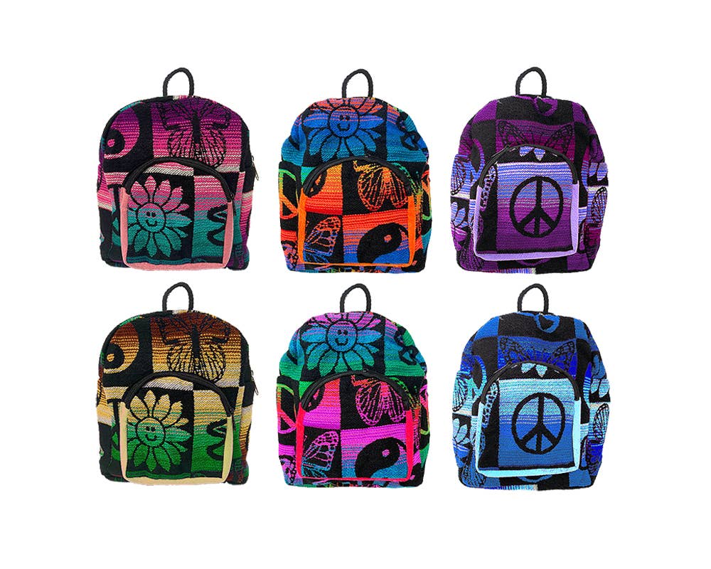 Pichincha - Wholesale Backpack - Kids - Mini "Baby" Hippie Style Ecuadorian Backpack