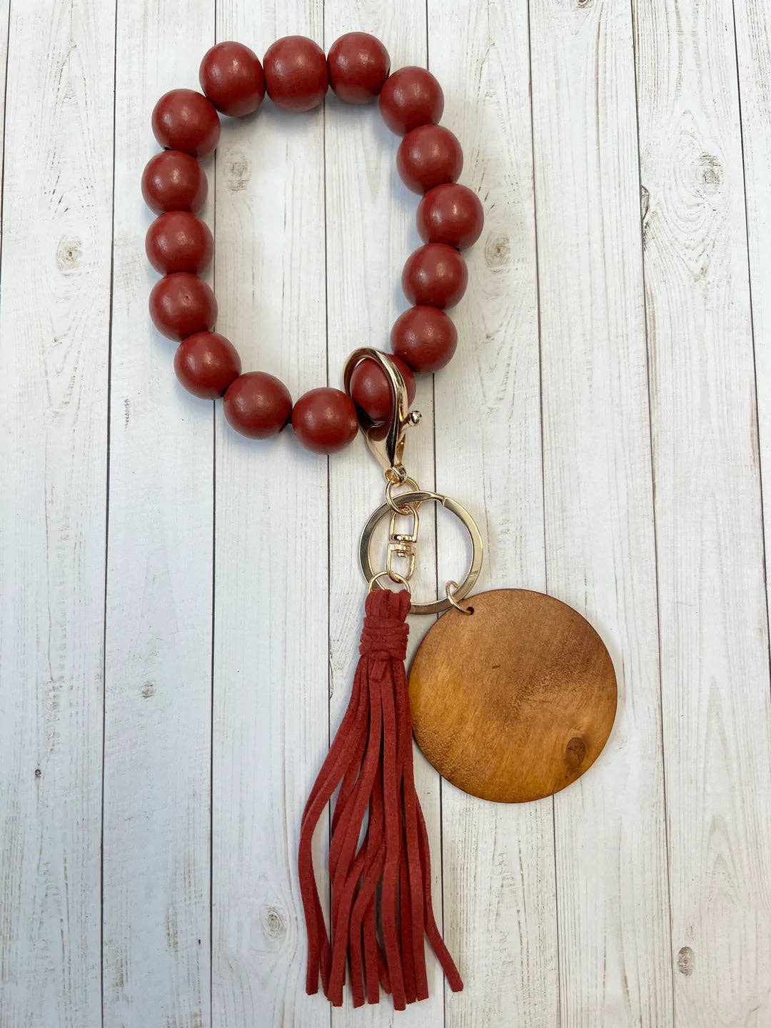 KW Laser Supplies - Wholesale Keychain Bracelet - Dark Red Wristlet0