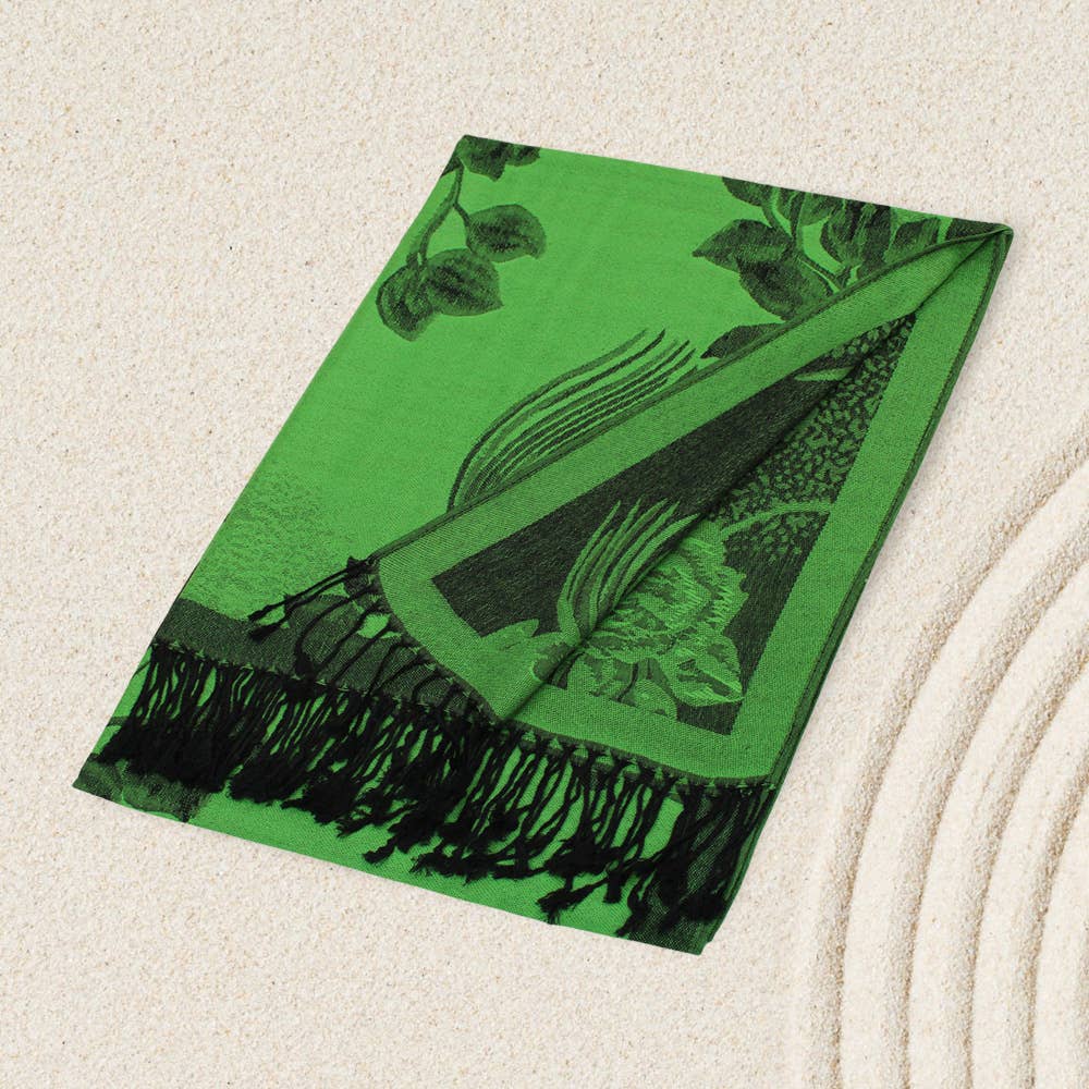 Sensibling Corp. – wholesale Scarf – Women's – Rose Floral Pashmina Reversible Scarf Shawl58