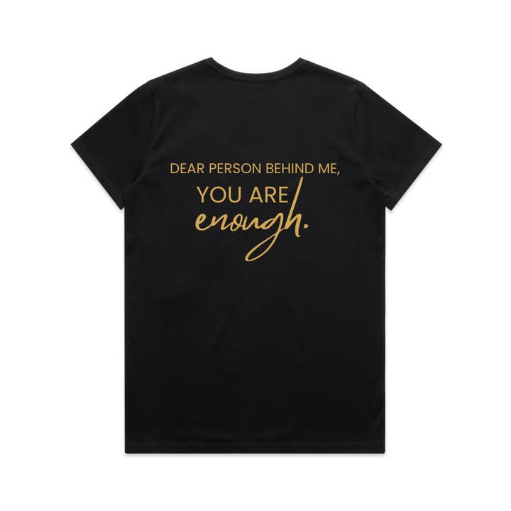 Collective Inspo By Design - Wholesale T-shirt (graphic) – women's - Womens' I Am Enough. You Are Enough. V-Neck T-Shirt