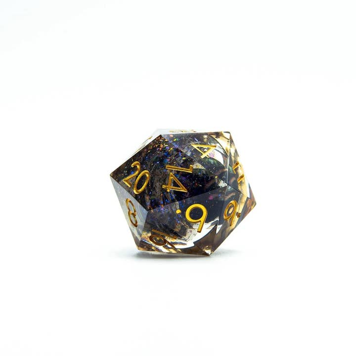 Tabletop Dominion Limited - Wholesale Dice - Watcher's Ring | 33mm D20 Dice | Oversized Moving Eye Liquid