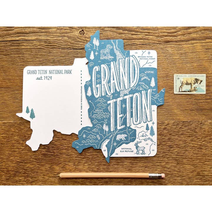 Noteworthy Paper & Press – wholesale Vykort – Grand Teton National Park vykort5