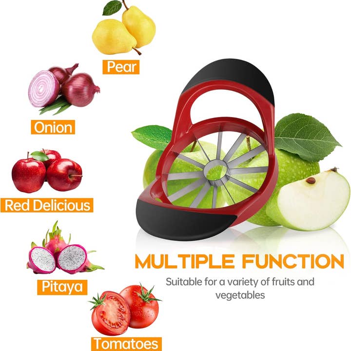 Otterware - Wholesale Kitchen Tool/Gadget - 5.12-Inch Apple Slicer & Corer – Heavy Duty 12-Blade Stainle2