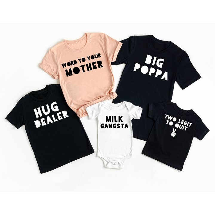 Chemises assorties Cool Family pour la vente par Bella Bean Studios